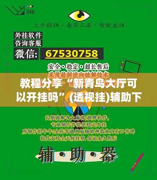 教程分享“新青鸟大厅可以开挂吗”(透视挂)辅助下载教程