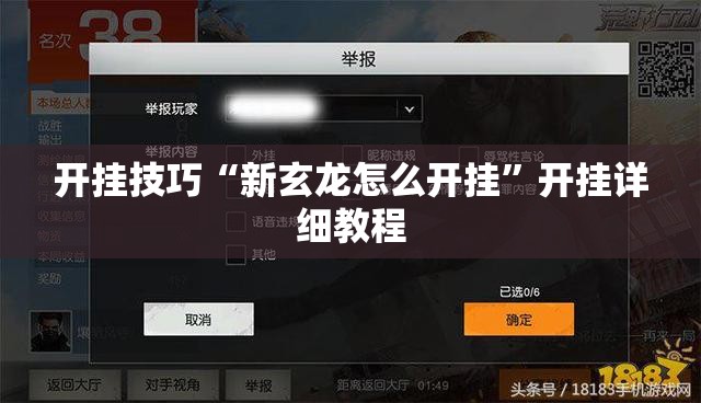 开挂技巧“新玄龙怎么开挂”开挂详细教程