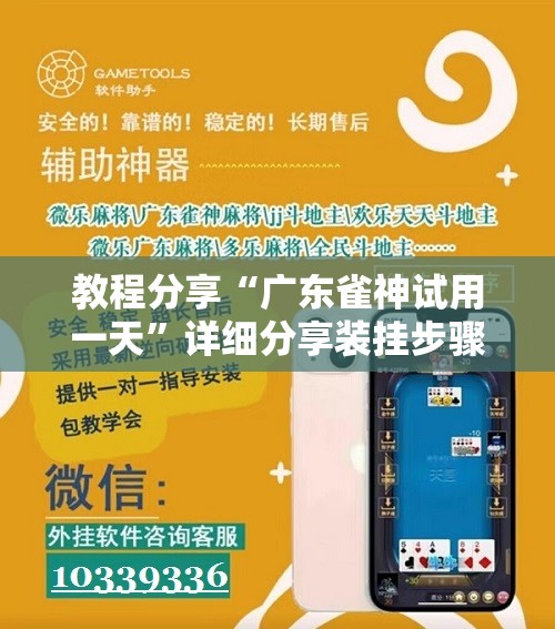 教程分享“广东雀神试用一天”详细分享装挂步骤