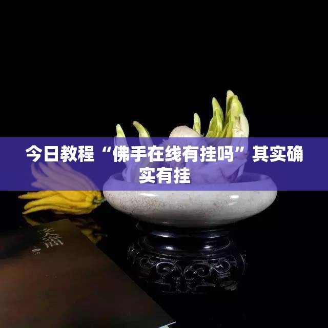 今日教程“佛手在线有挂吗	”其实确实有挂