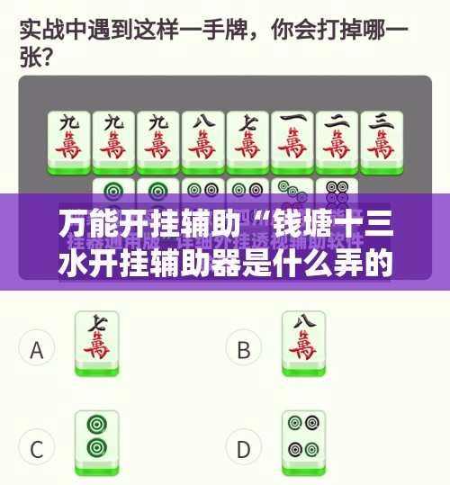 万能开挂辅助“钱塘十三水开挂辅助器是什么弄的”开挂(透视)辅助神器