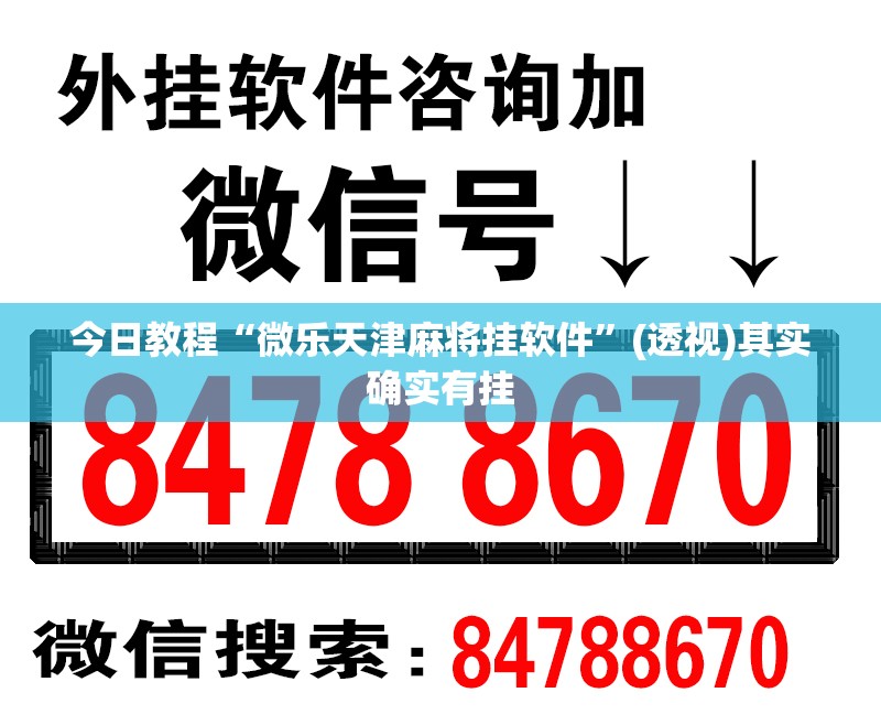今日教程“微乐天津麻将挂软件”(透视)其实确实有挂